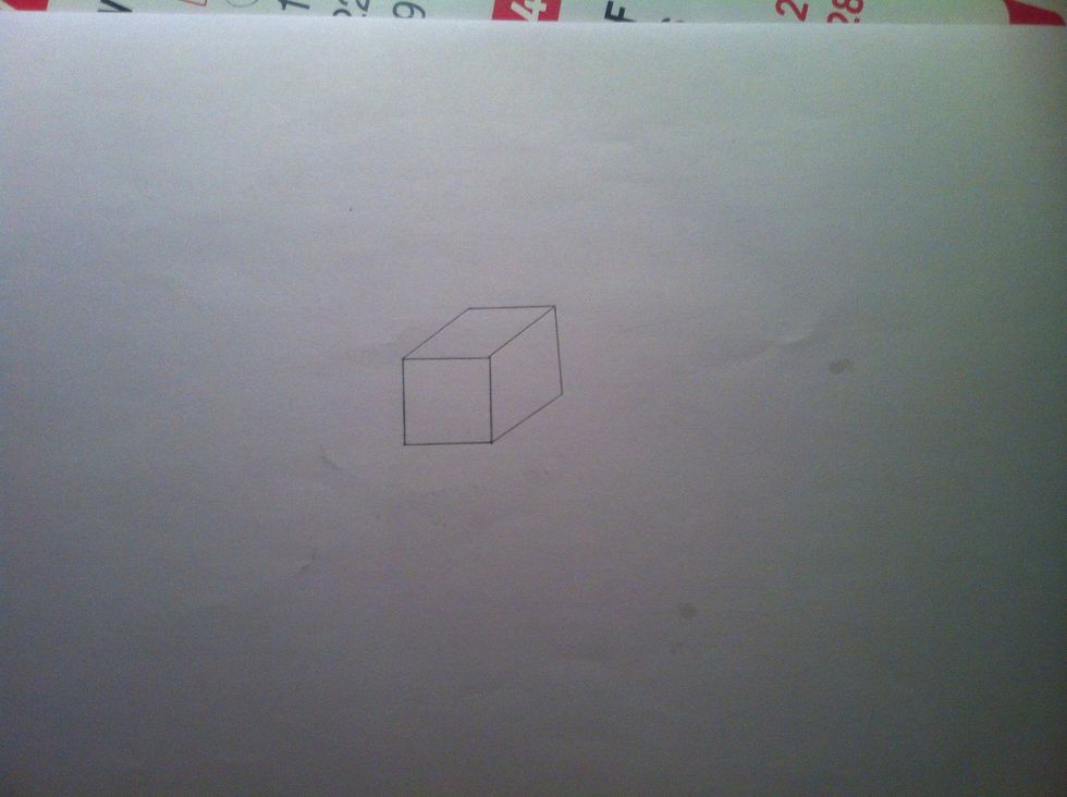 Draw a simple block..You can draw anything later