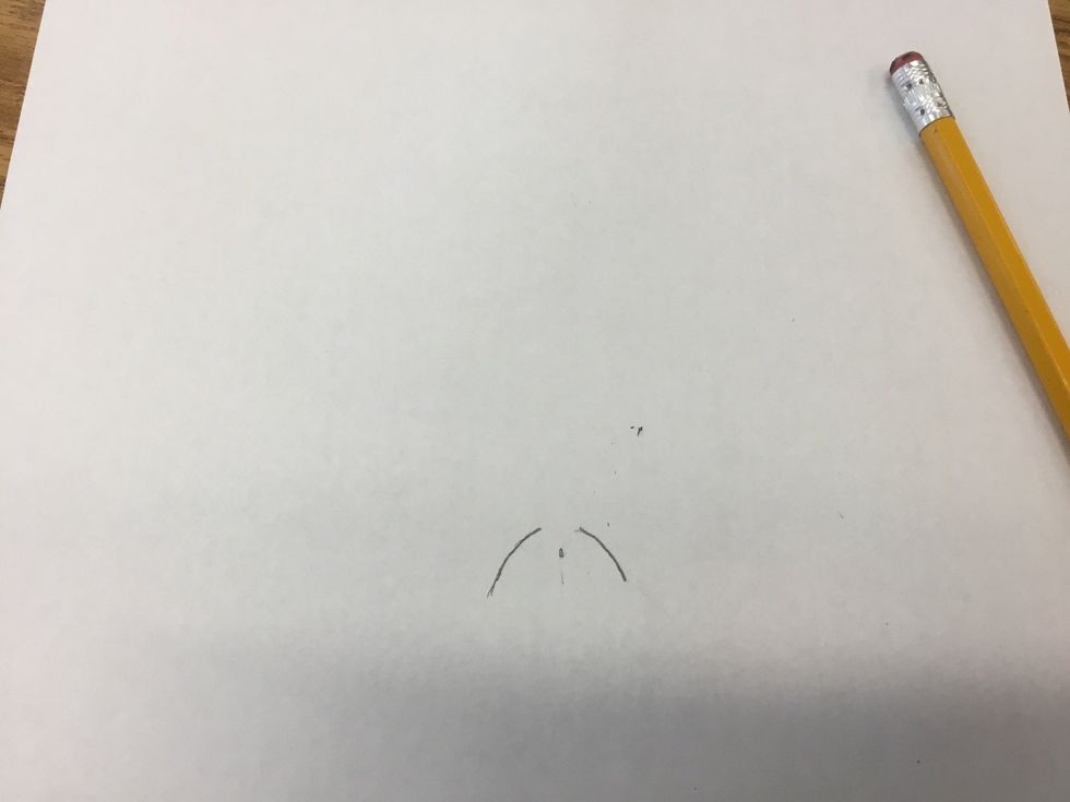Draw a small line in the middle of the tail
