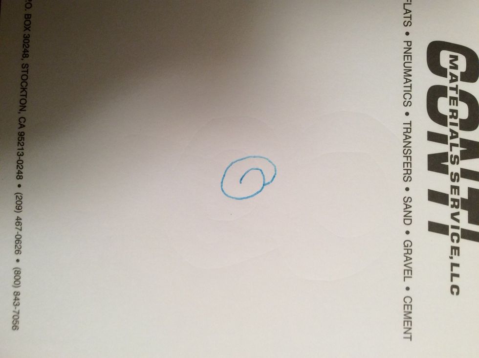 Draw a small swirl ( I'm using pen, you can use pen if you want )
