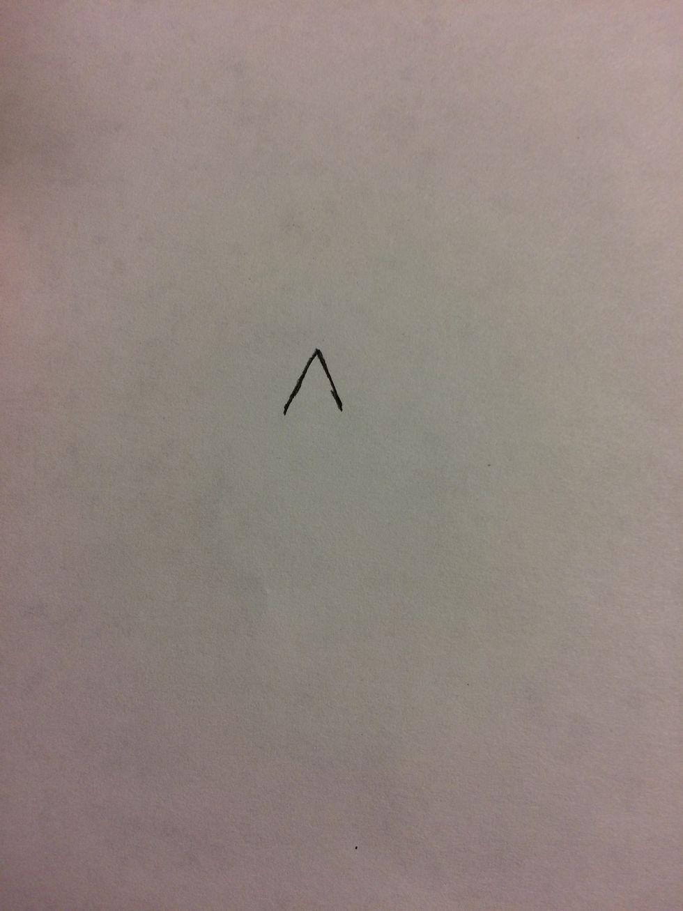 Draw a small triangle shape