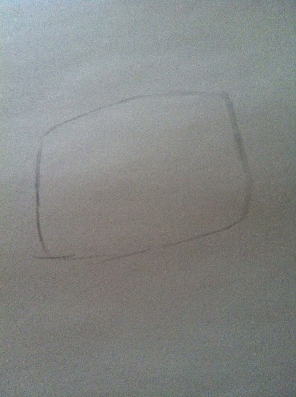 Draw a square rounded at the points