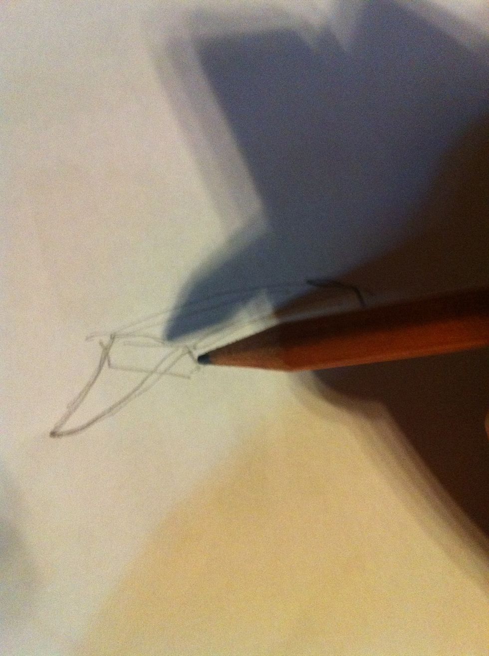 Draw a triangle at the edge of rectangle