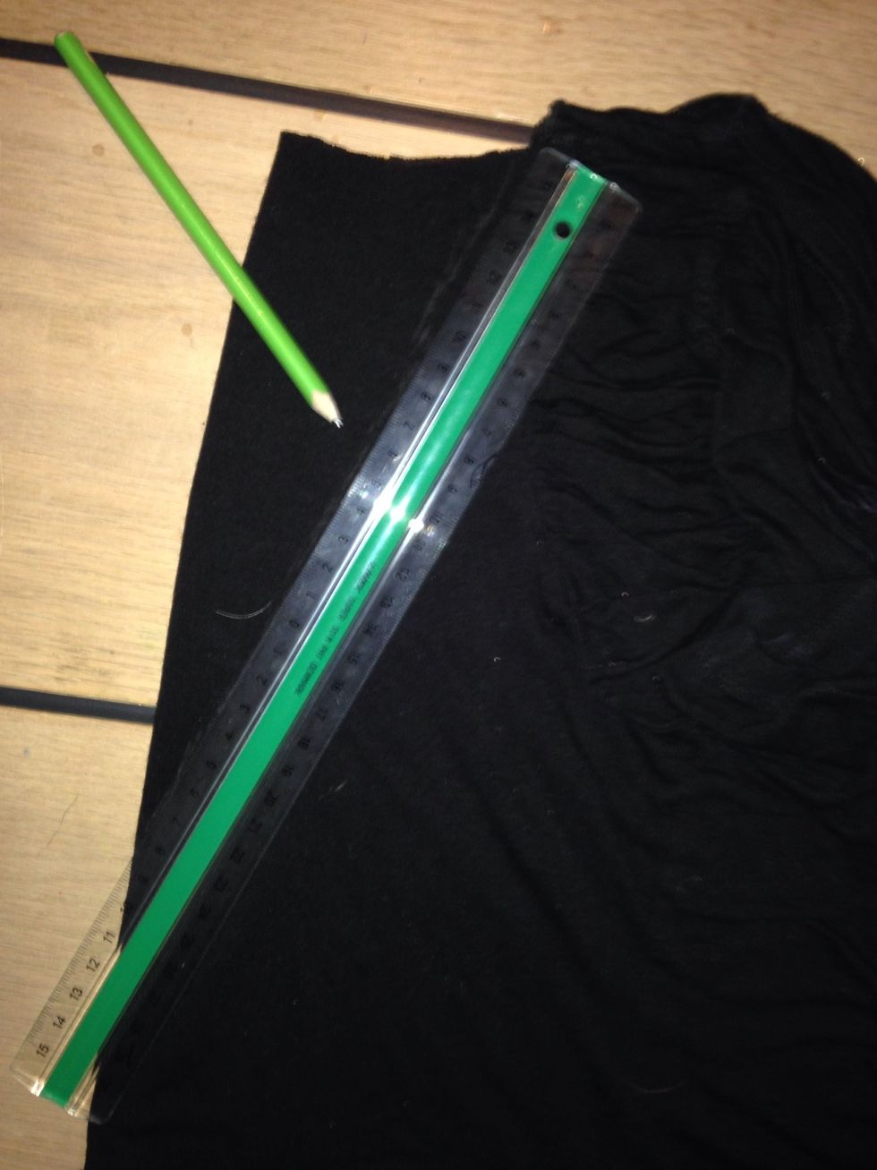 Draw a triangle with a pencil.