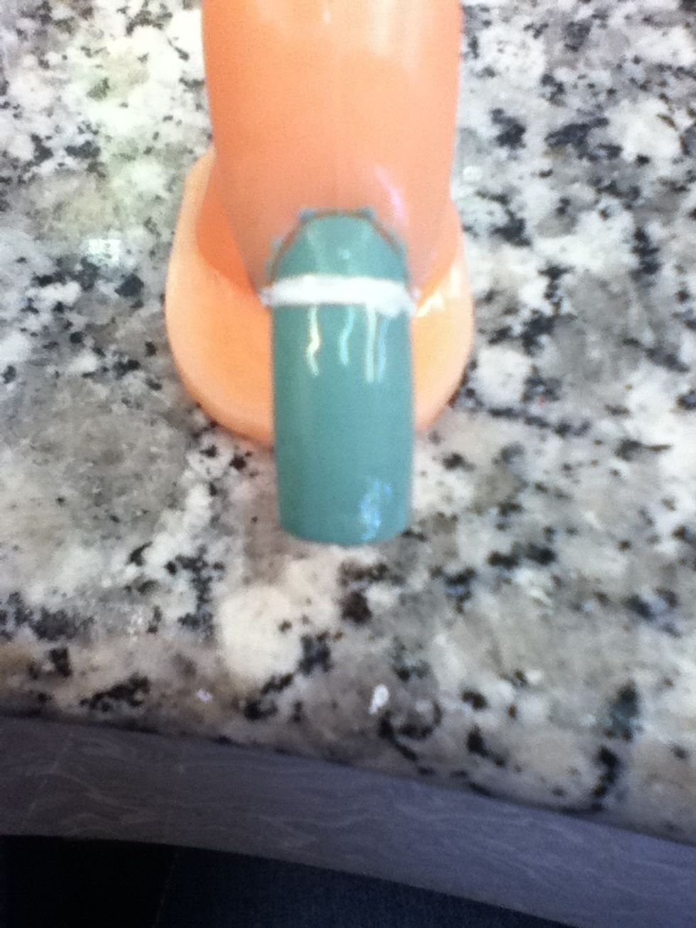 Draw a white line over