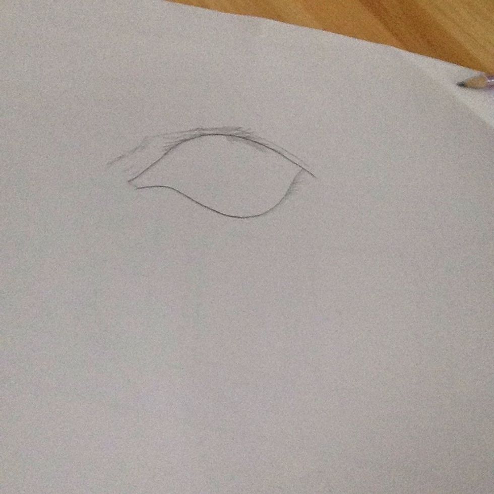 Draw all the eye lashes like so in the picture