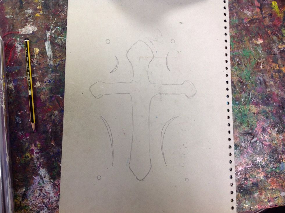 Draw an image on to the cardboard