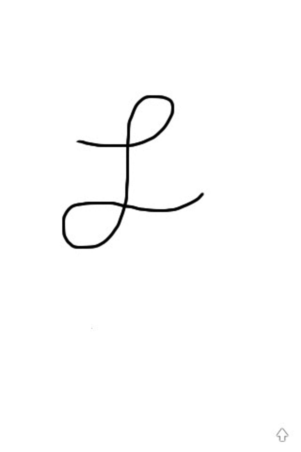 Draw an L like this.