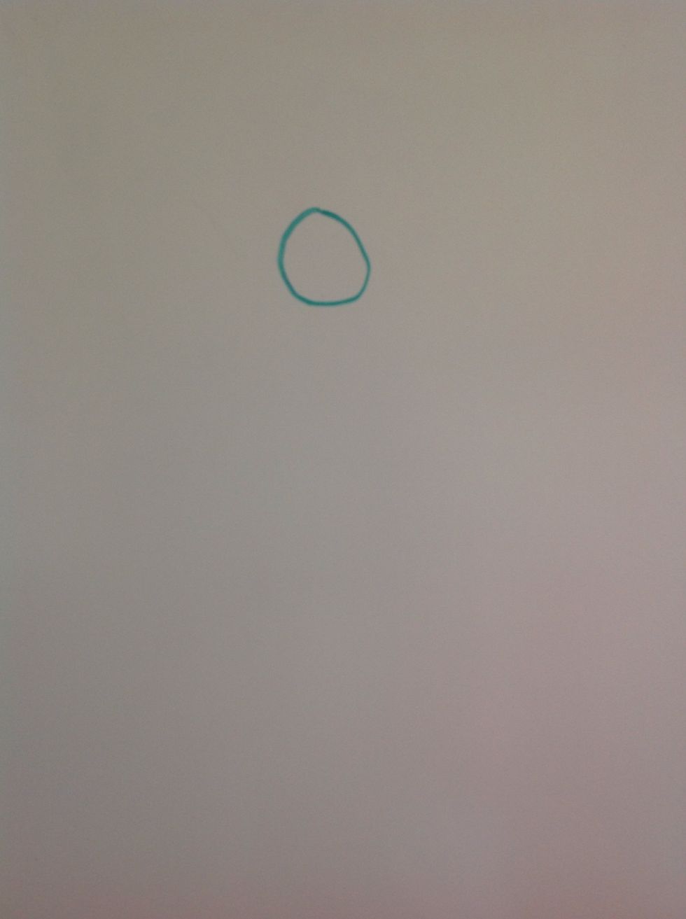 Draw an oval or circle