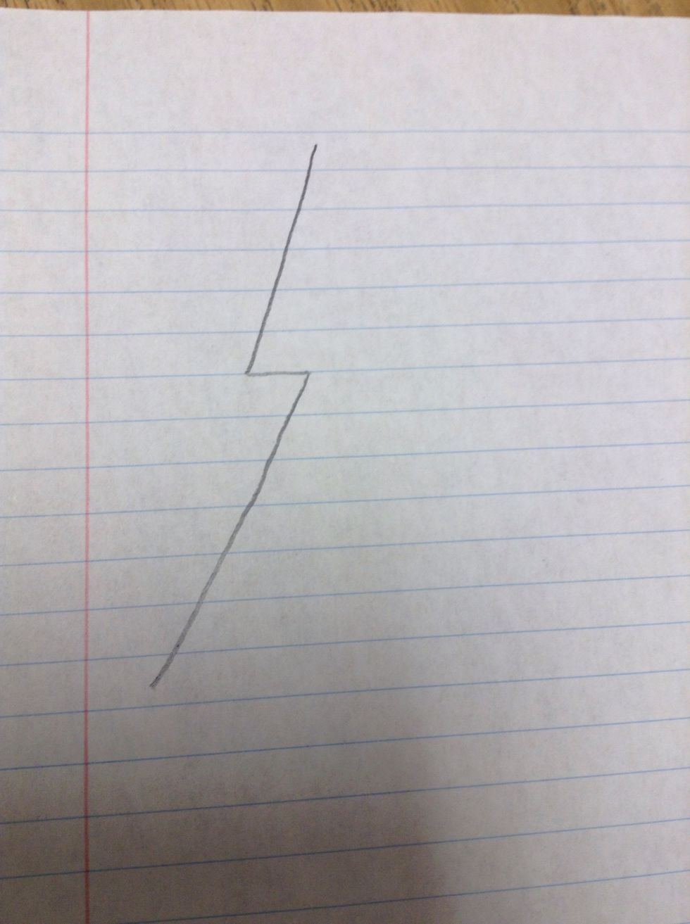 Draw another line going down