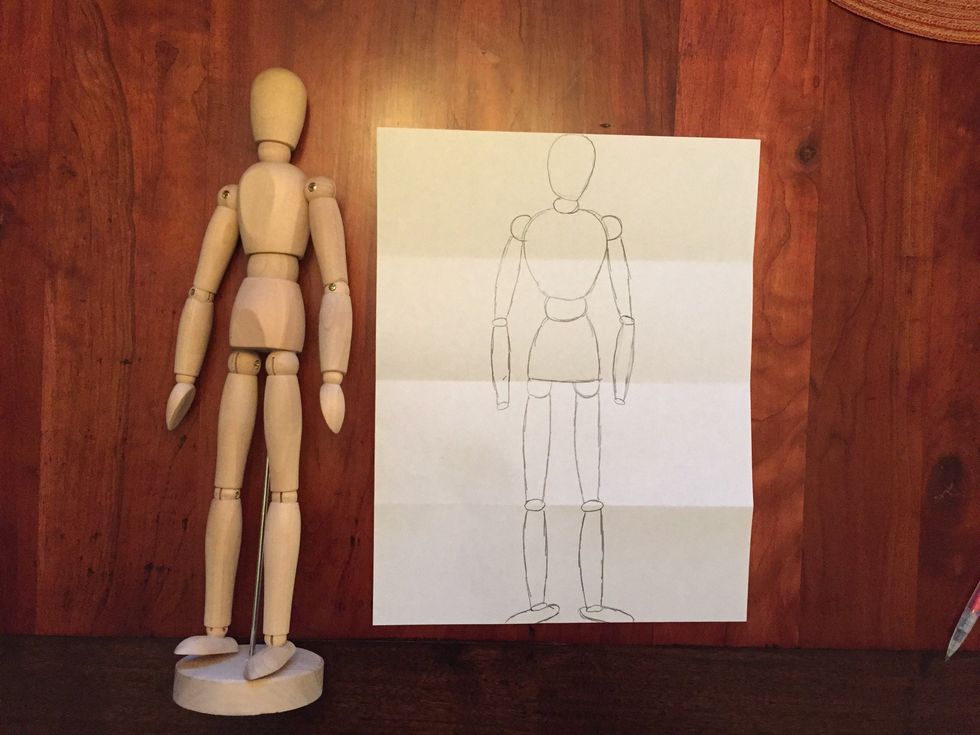 Draw Bob's wrists. Small ovals.