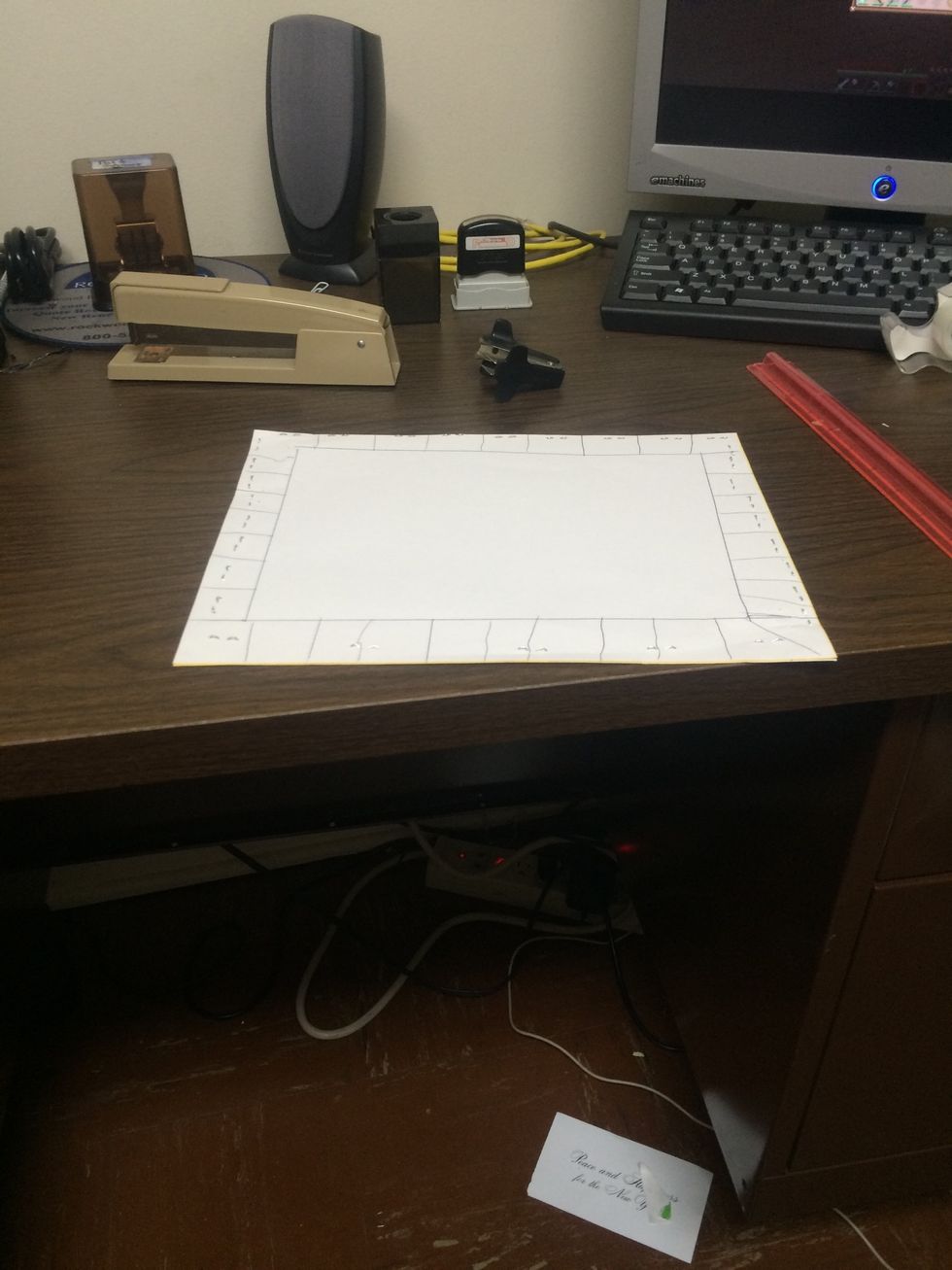 Draw boxes around the outside