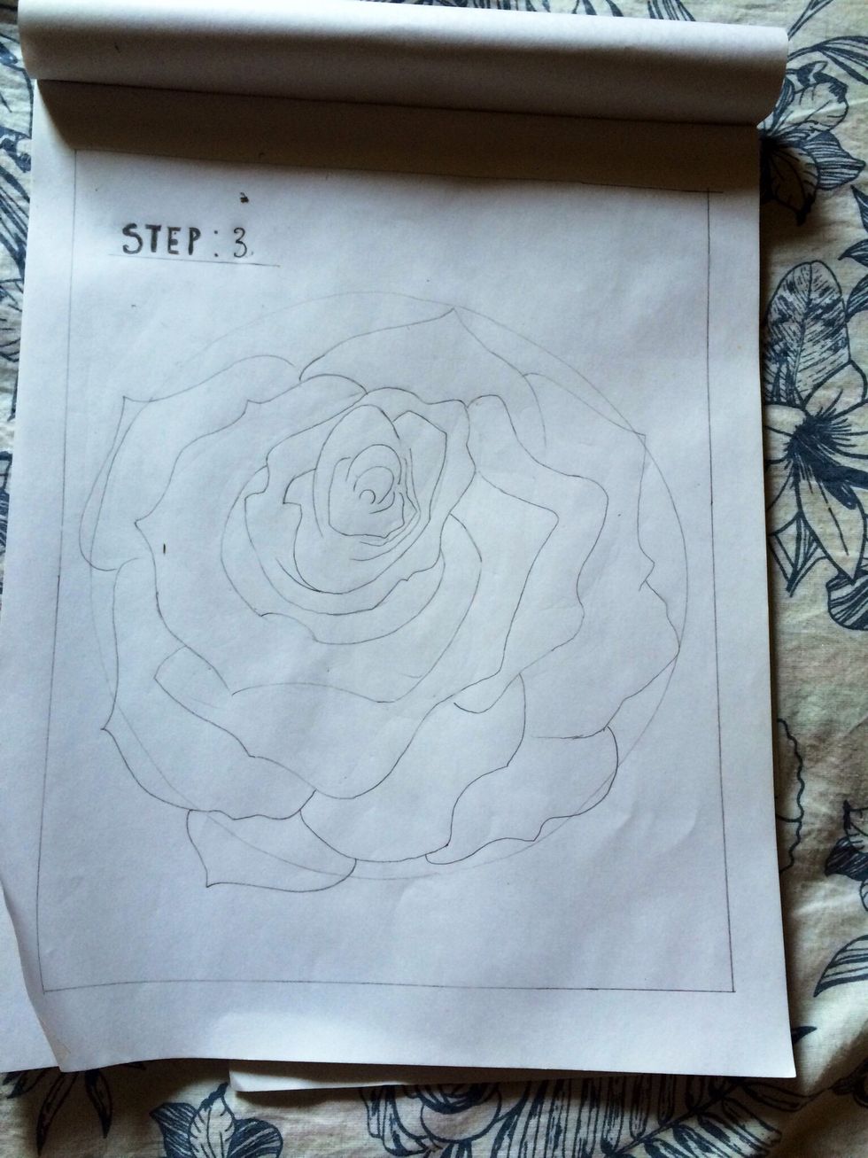 Draw curved spirals inside.