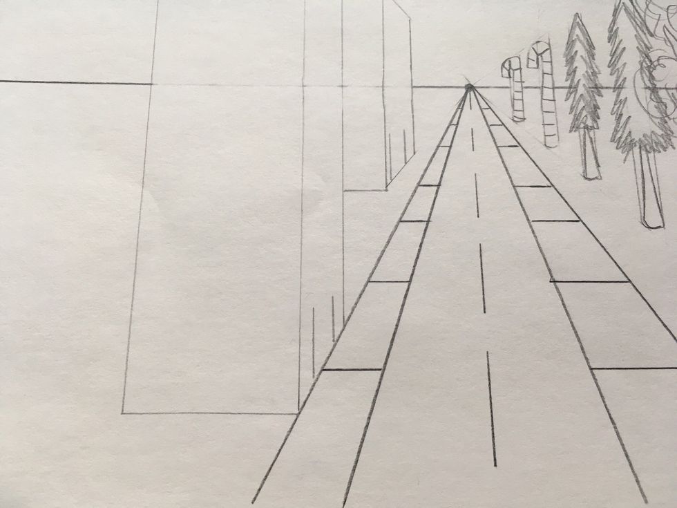 Draw doors. Keep your ruler straight.