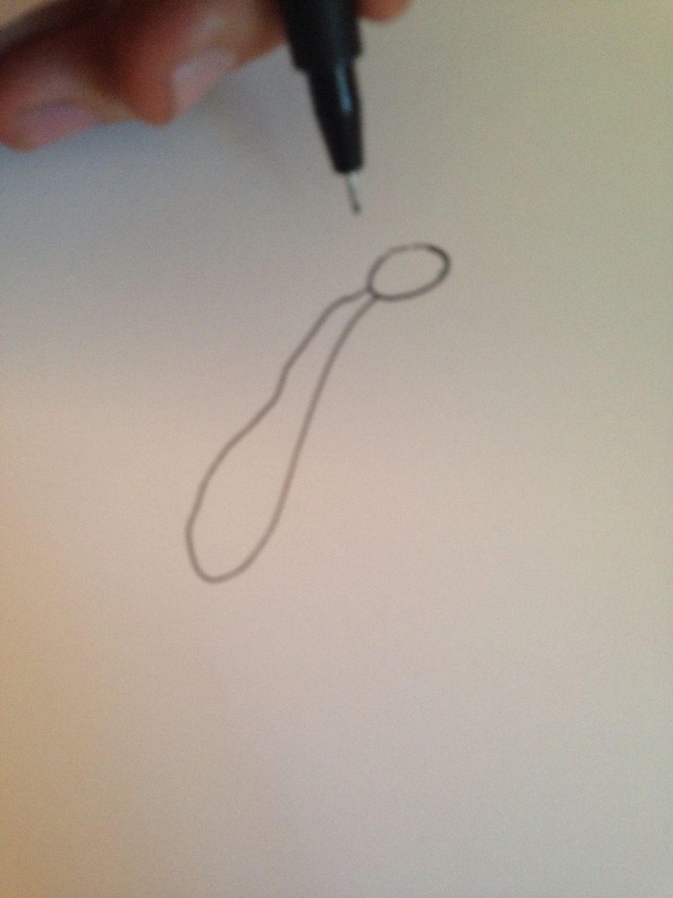 Draw eight petals. Remember that not every petal looks the same.