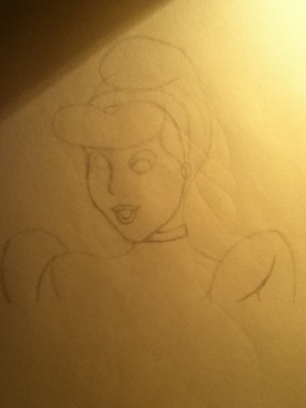 Draw her lips...