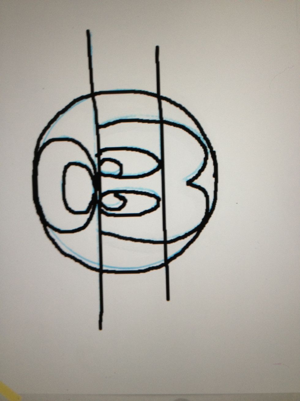 Draw her mask area in sections 1 and 2