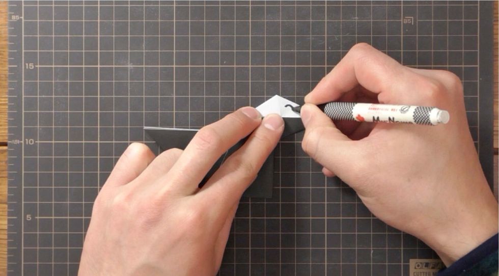 Draw in eyes and nostrils.