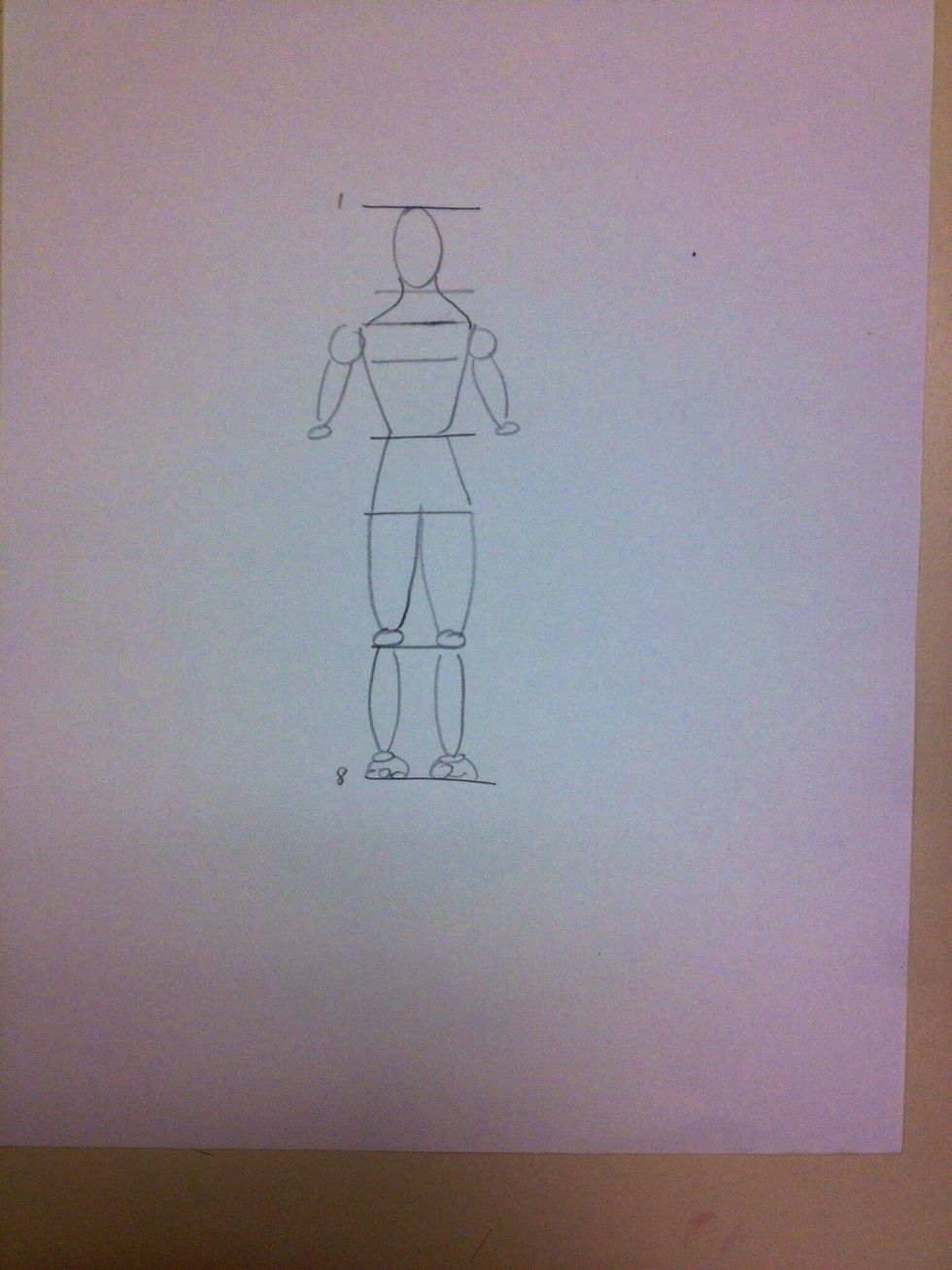 Draw in the upper arms.