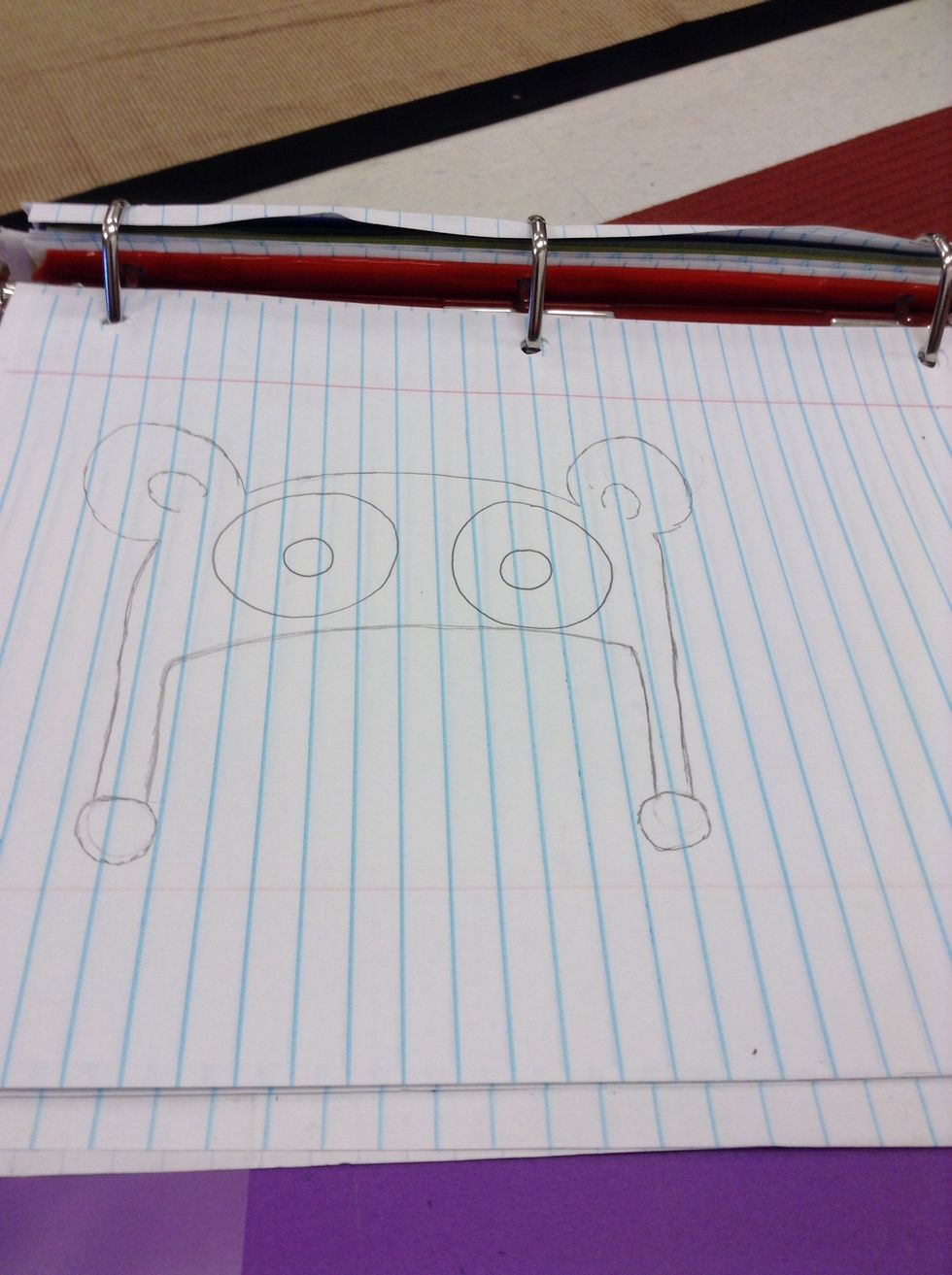 Draw little circles in the big circles