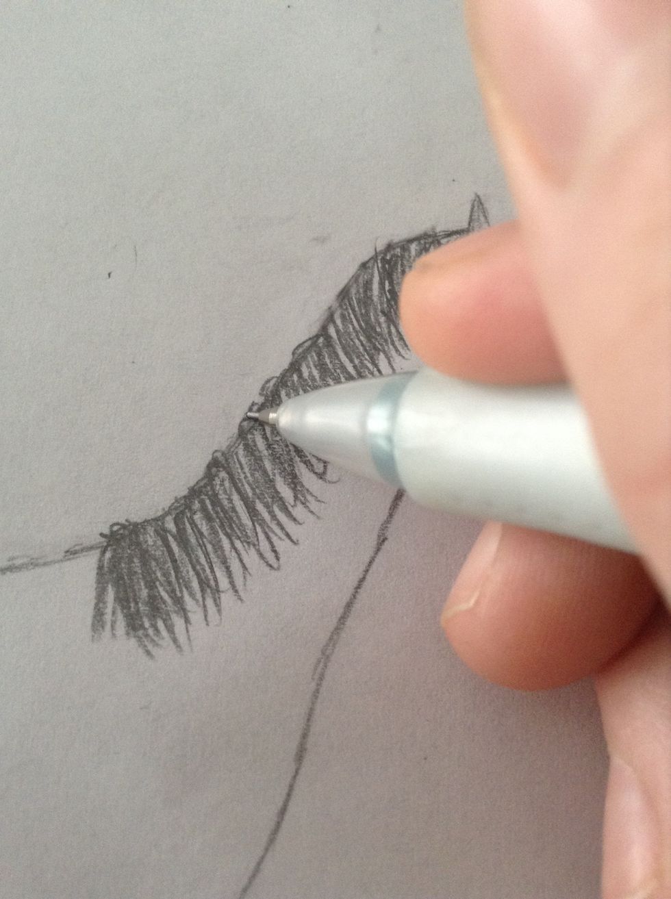 Draw lots of roots and flyaways