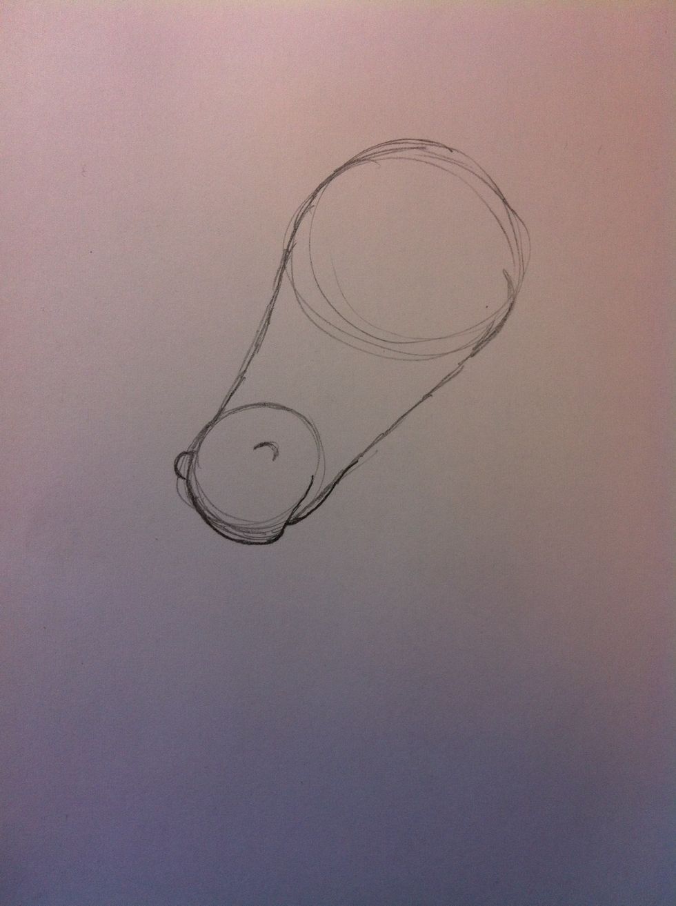 Draw nostrils and the outline of the mouth.