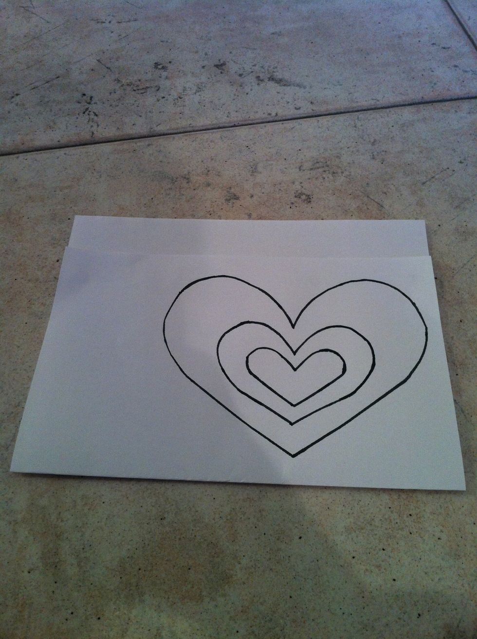 Draw on the paper whatever you want to... Don't forget: you need to draw on the both sides of the paper sheet.