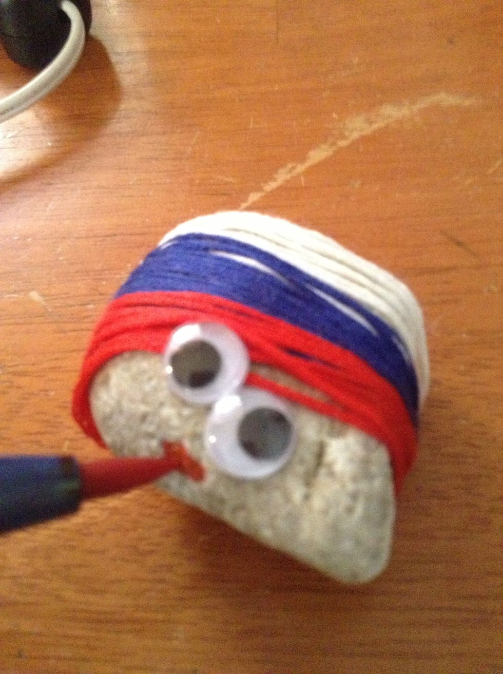 Draw or paint a mouth