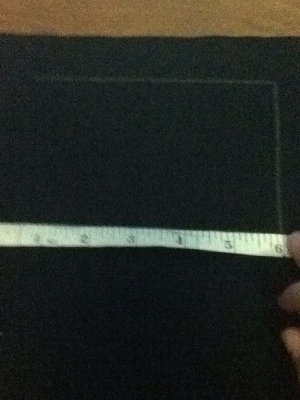 Draw out a second line at a 90 degree angle to the last, this one 4 inches long.