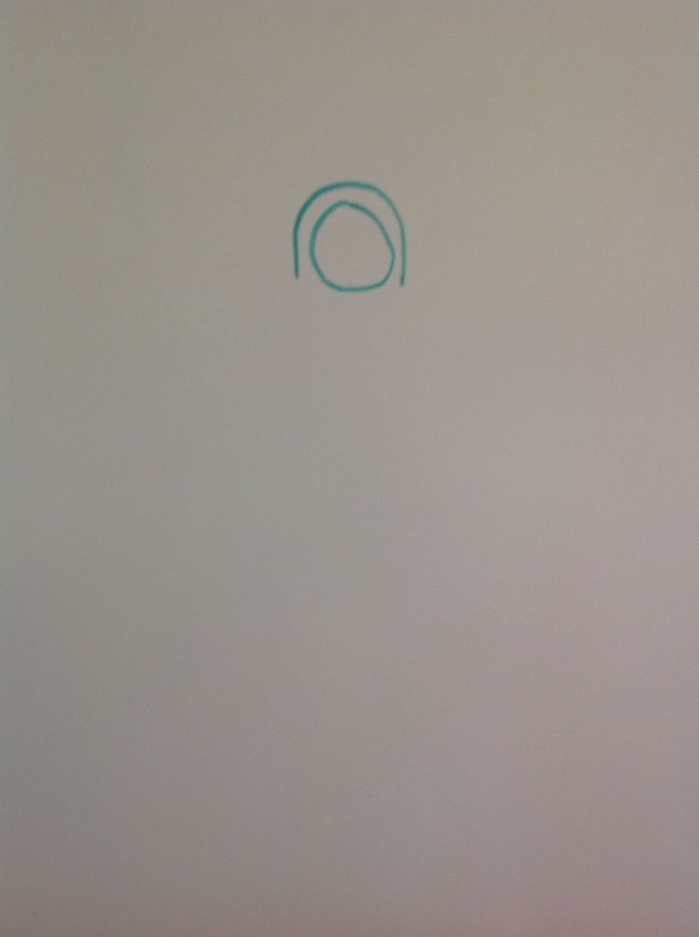 Draw rainbow like line over the circle