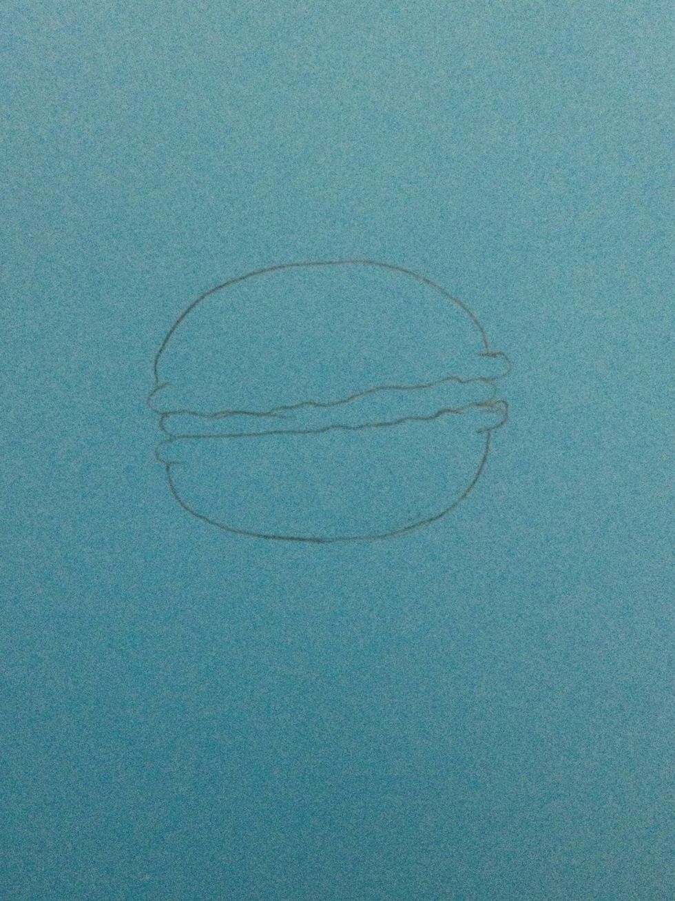 draw semi-circle under neath