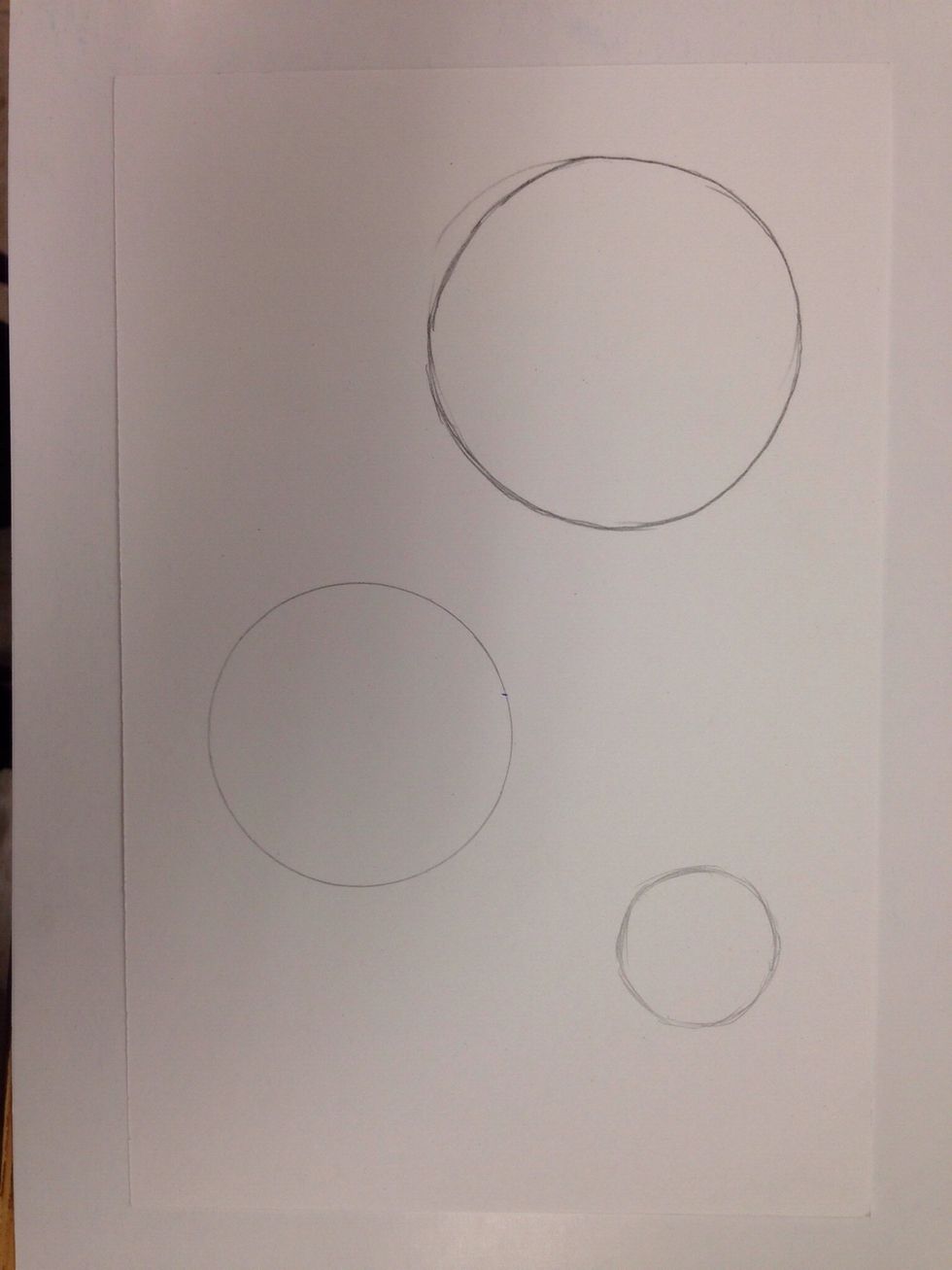 Draw several circles.