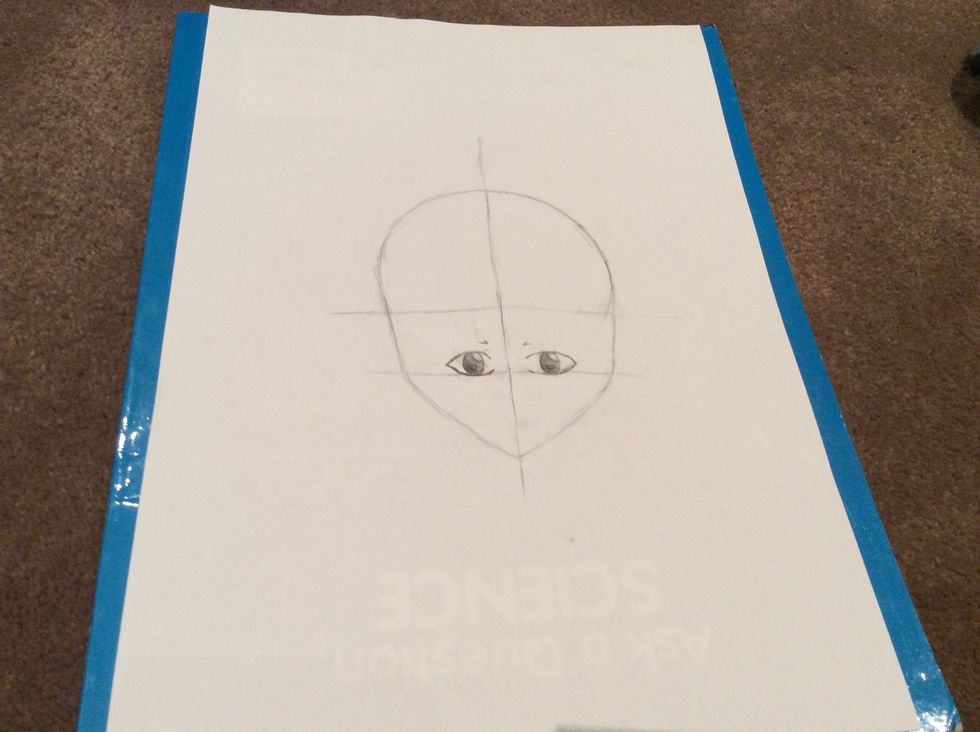 Draw small V's like this