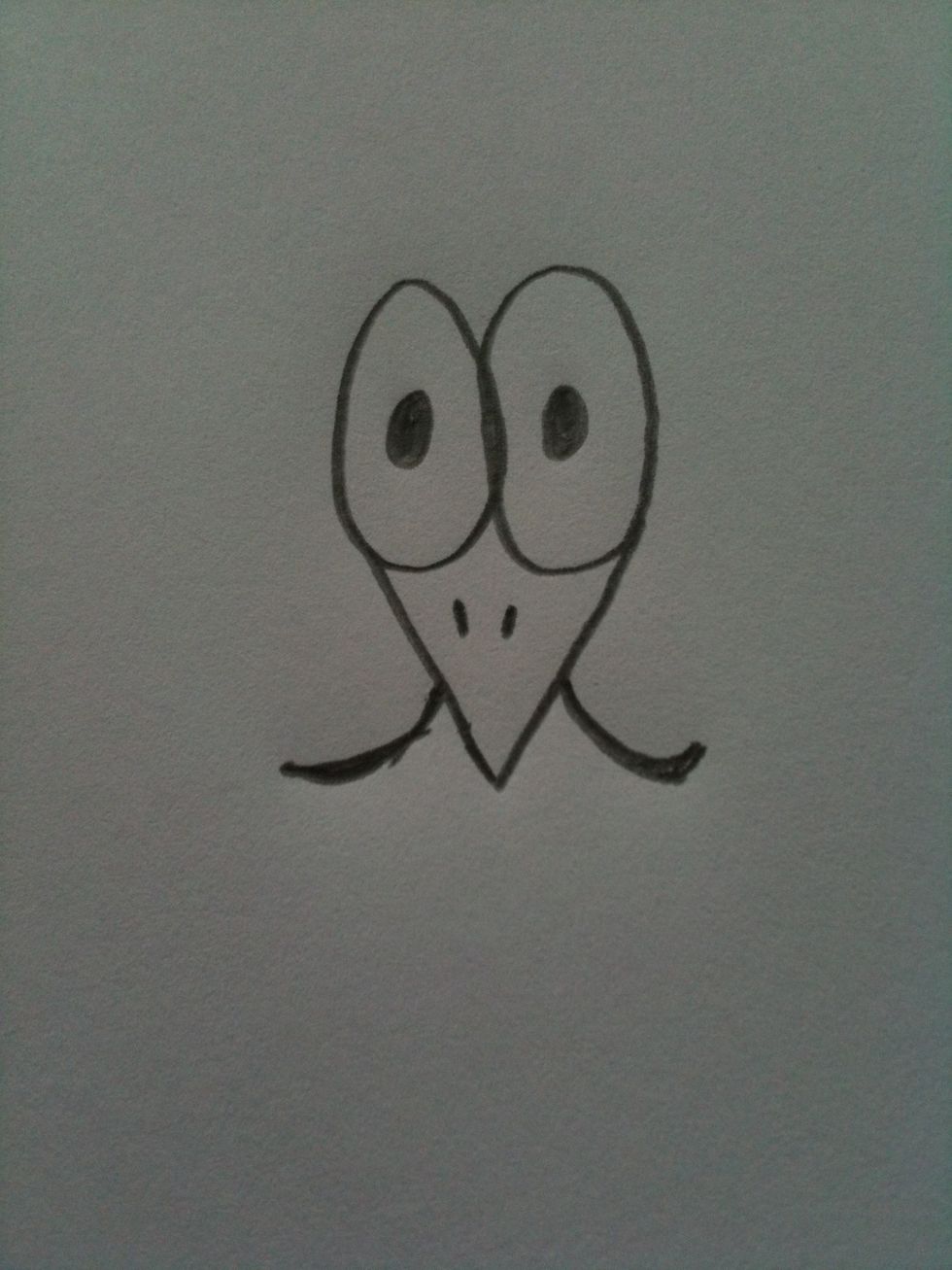 Draw some curved lines connected to the Beak like so.