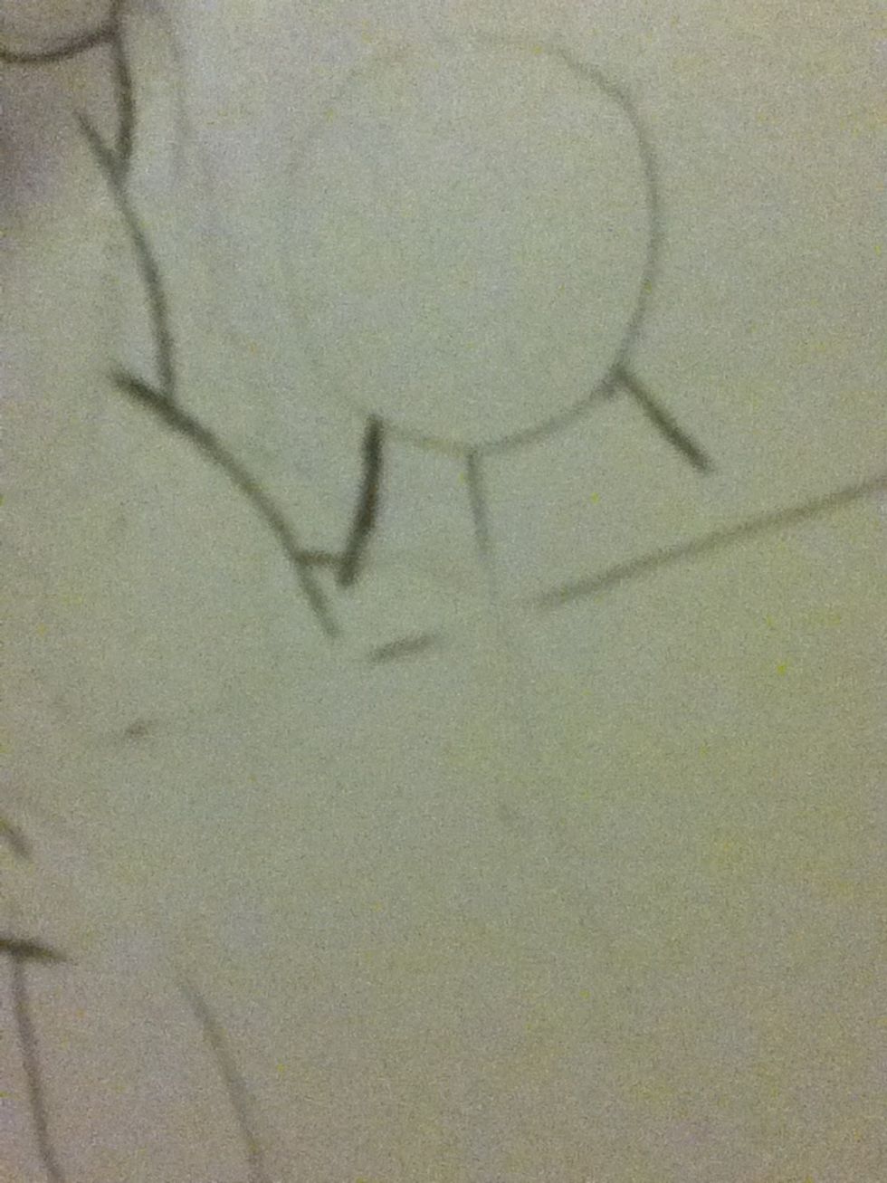 Draw some lines that will give superman a thick neck