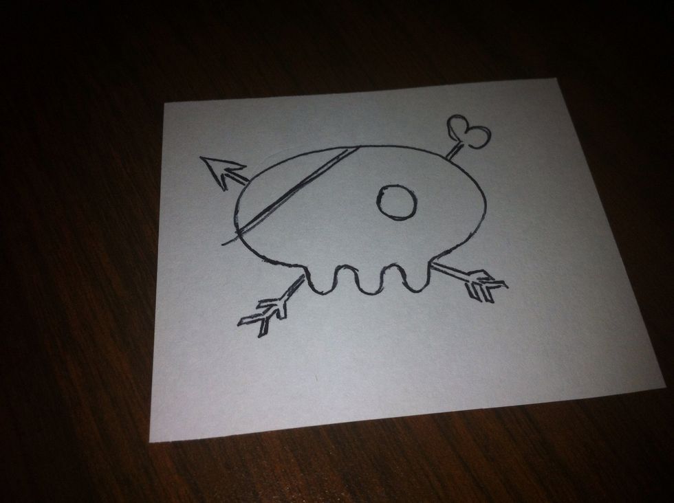 Draw something cute on the index cards. Leave space beneath it for a message.