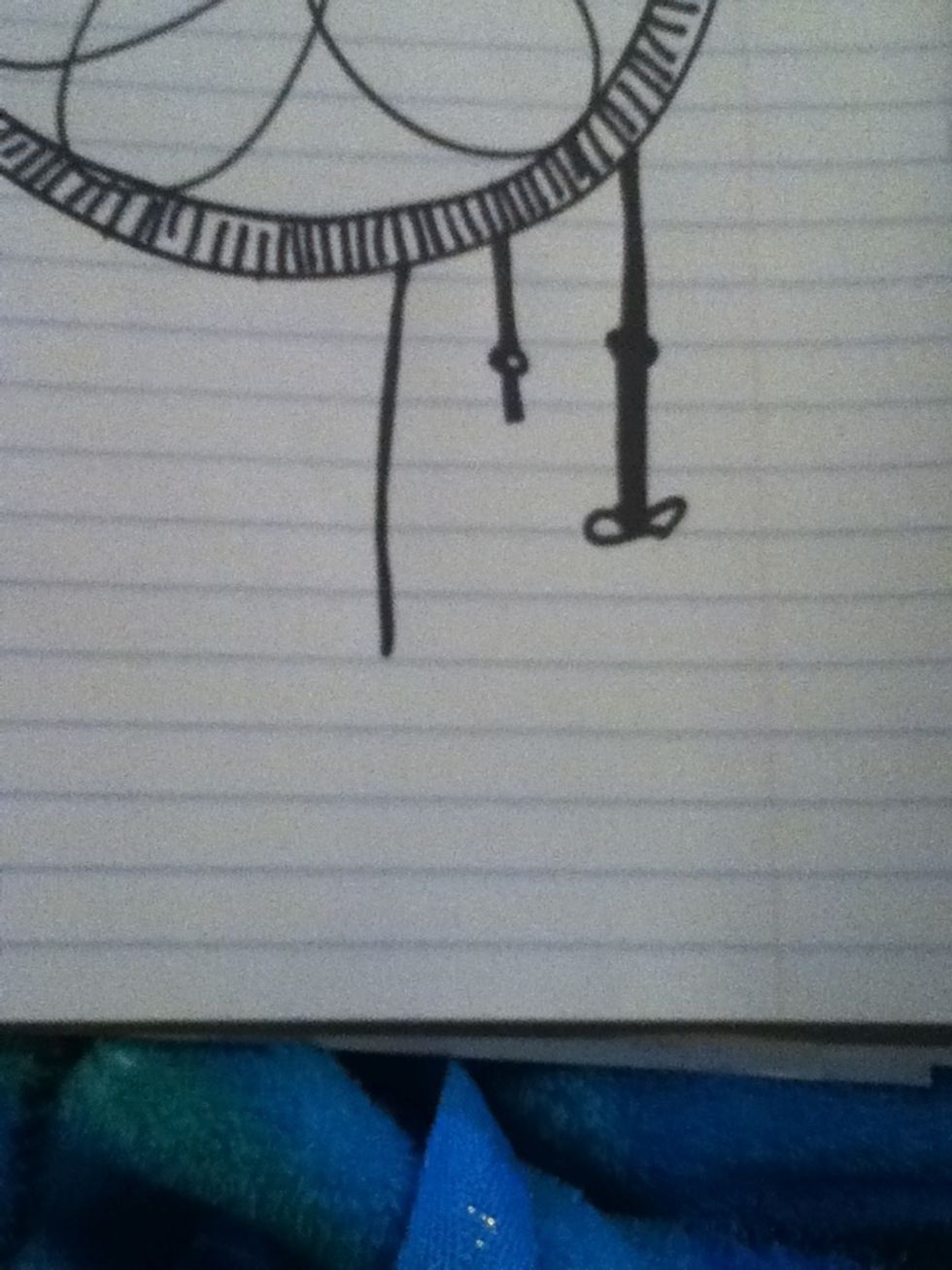 Draw strands like this there's a video to show you how!