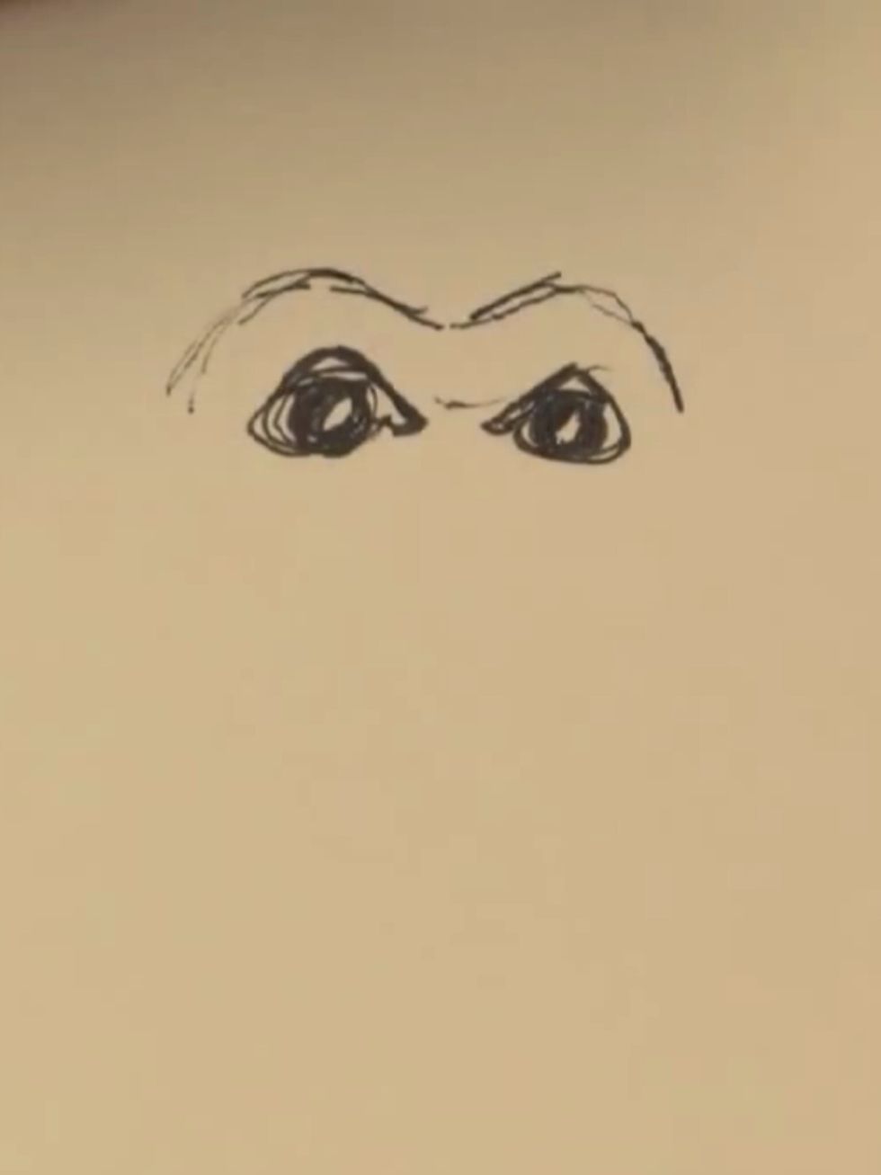 Draw the eyebrows..