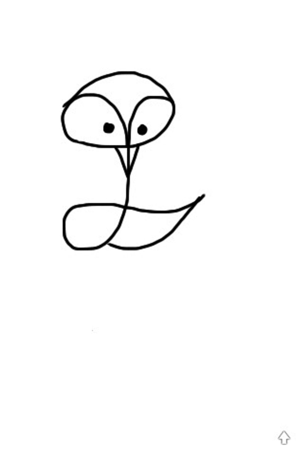 Draw the eyes. Feel free to give him a goofy look by making him cross eyed. :)