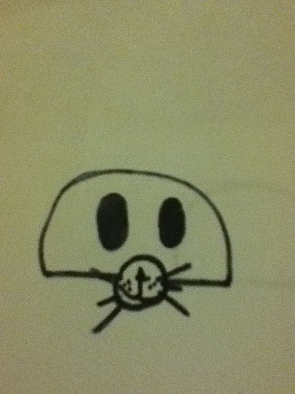 Draw the eyes try to make them wide