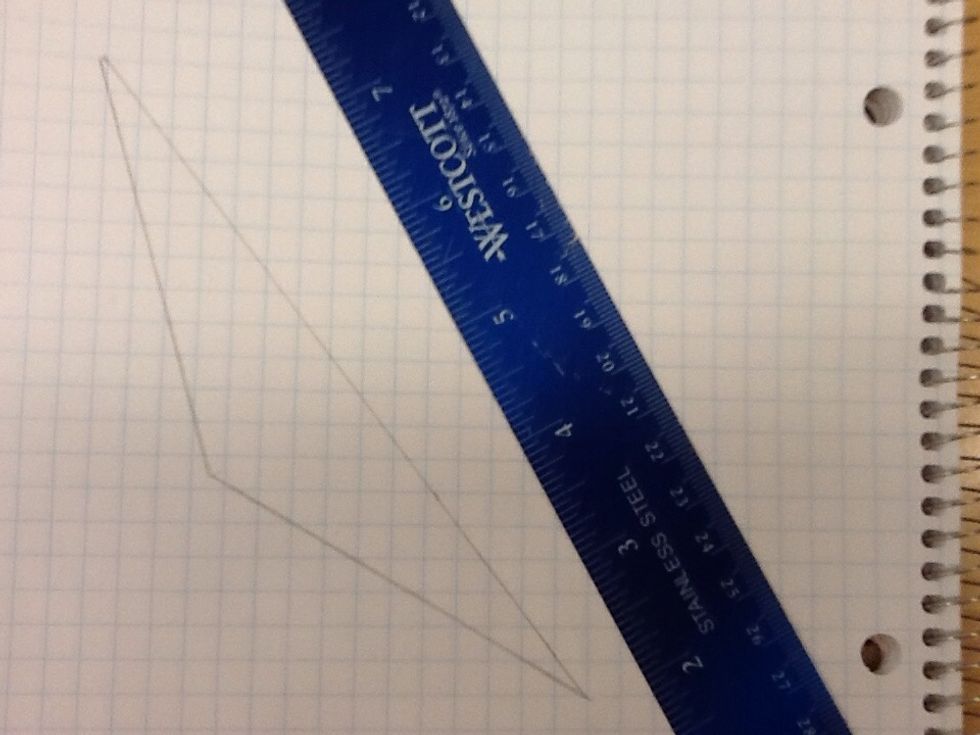 Draw the last line to link up the triangle