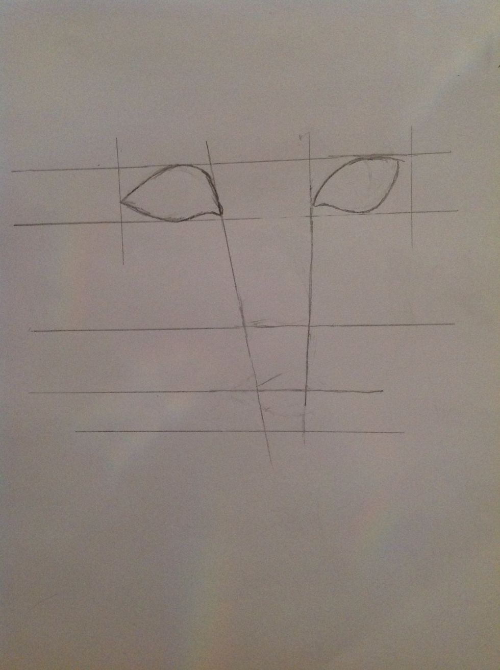 Draw the left eye on the right side.