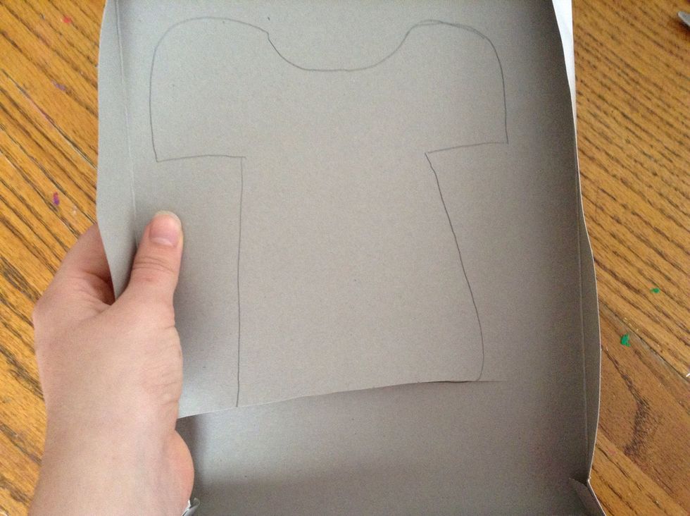 Draw the outline on some cardboard and cut it out