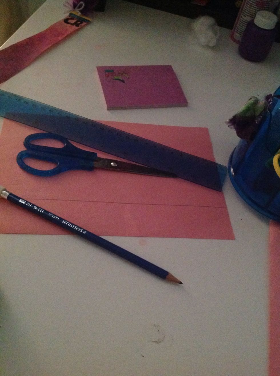 Draw the outlined for your bookmark and then cut it!