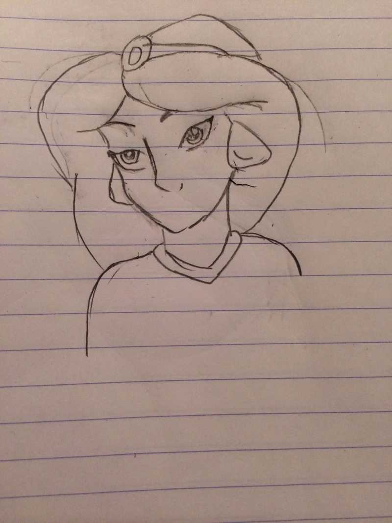 How to draw disney's princess jasmine - B+C Guides, image size:800x1067