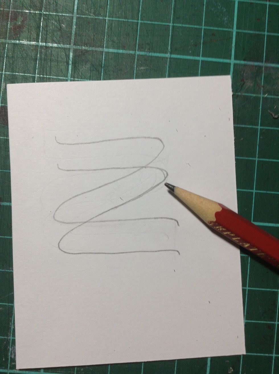 Draw the same (or thereabouts) Z underneath the first.