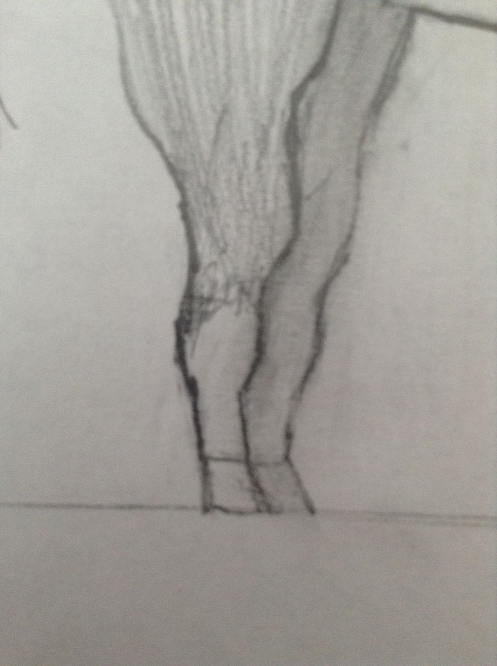 Draw the socks on their feet if you want any