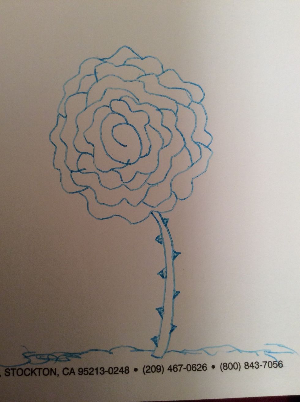 How to draw a easy rose B+C Guides