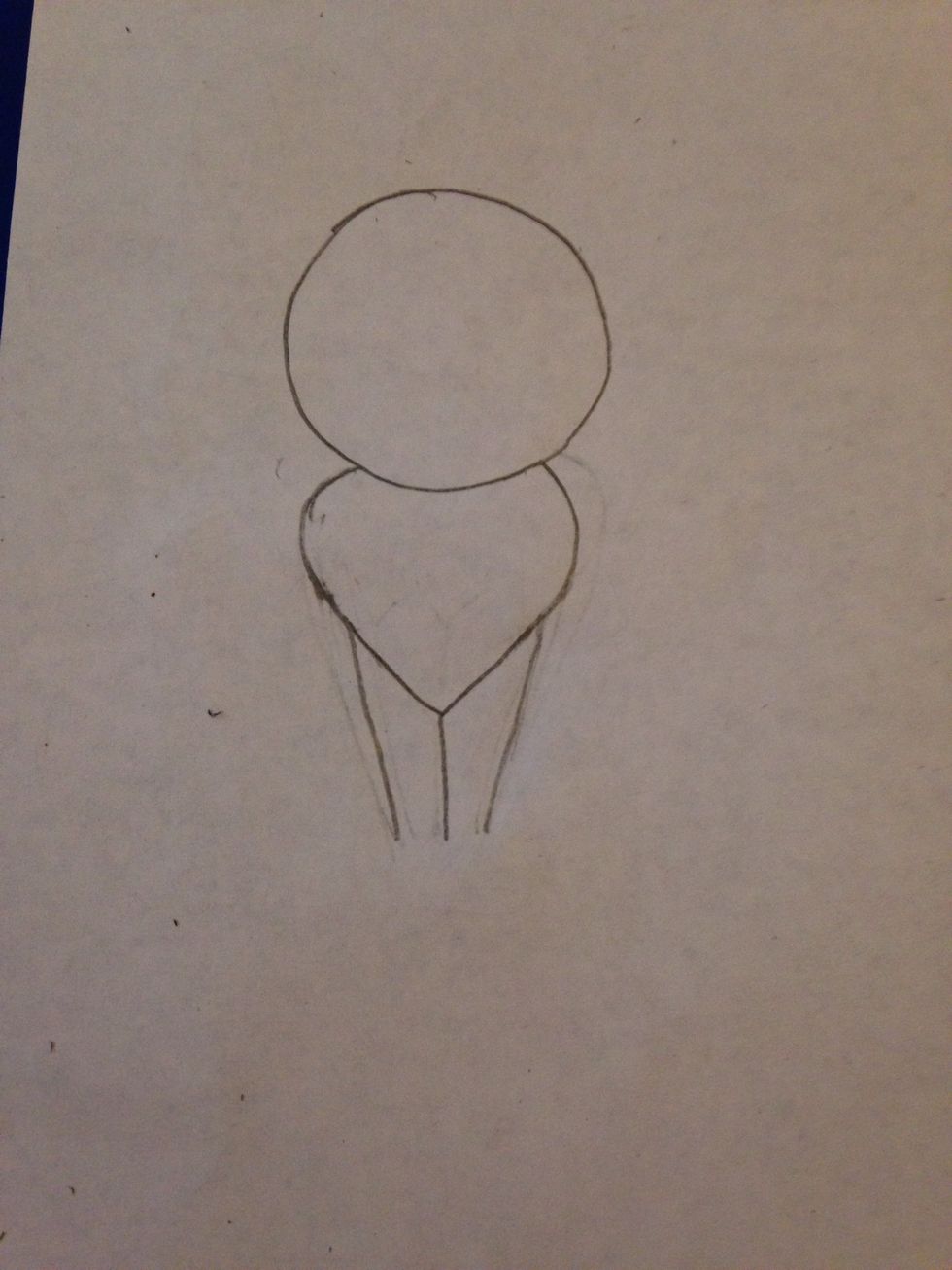 Draw three lines, like above