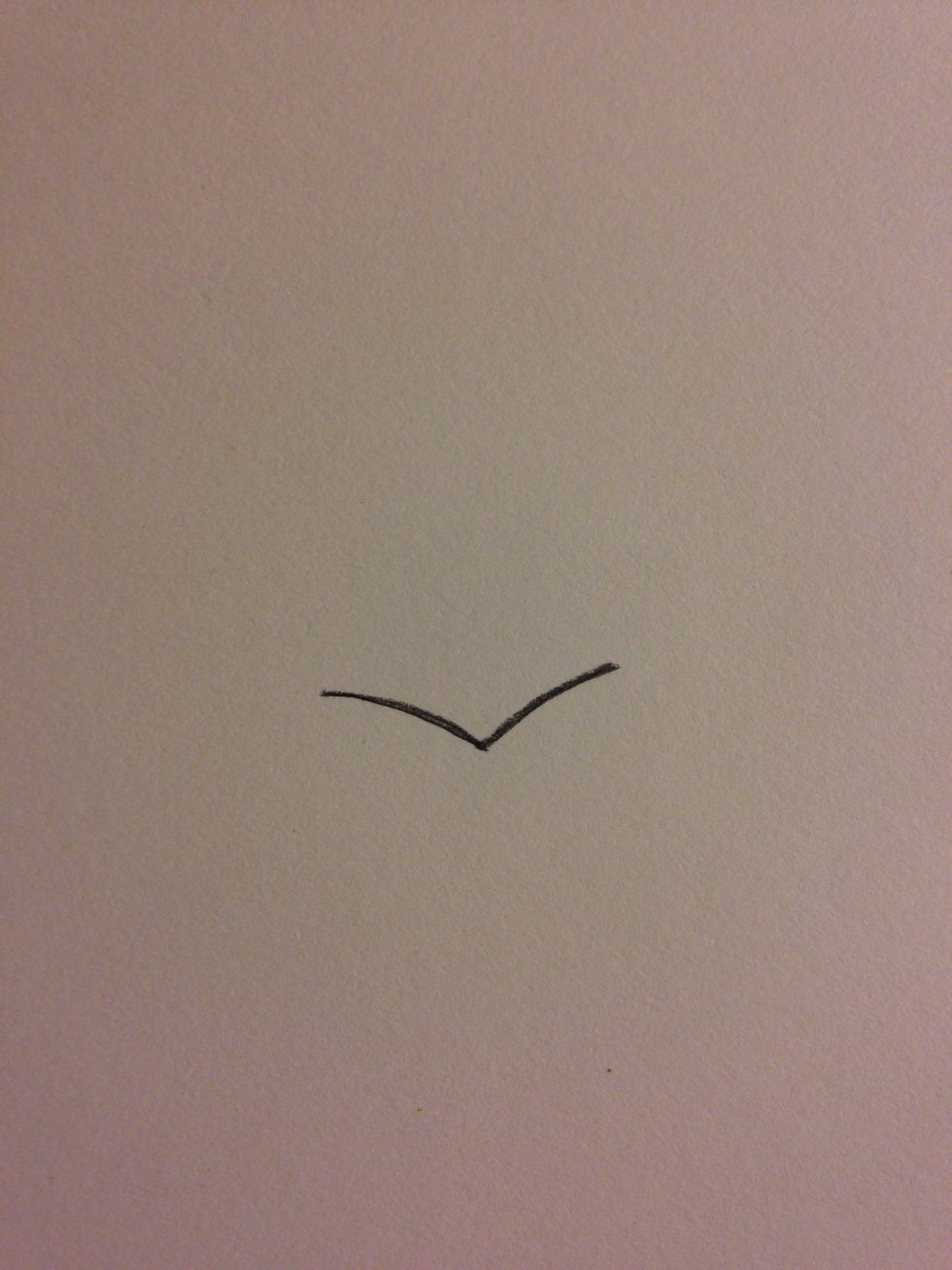 Draw two curved lines