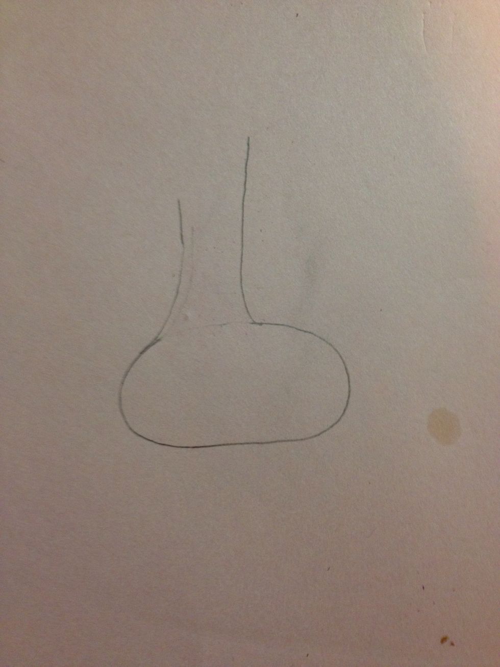 Draw two kind connecting to the body. The second one should be longer then the first. Erase the line connecting to the body.